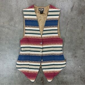 Vintage 90’s Southwest Heavy Woven Tapestry Vest